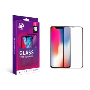 JP Titan extra odolné tvrzené sklo, iPhone XR / 11, černé