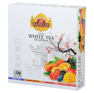 BASILUR White tea assorted přebal 40 gastro sáčků