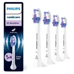 PHILIPS SONICARE Sensitive standard náhradní hlavice bílé 4 kusy HX6054/87