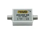 Anténní zesilovač TEROZ 404X, DAB, G20dB, F1,2dB, U98dBμV, F-F