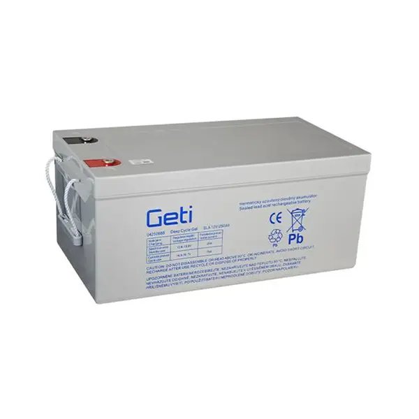 Baterie gelová 12V 250Ah GETI pro soláry