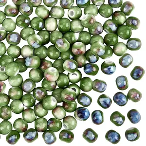 120Pcs Handmade Porcelain Beads