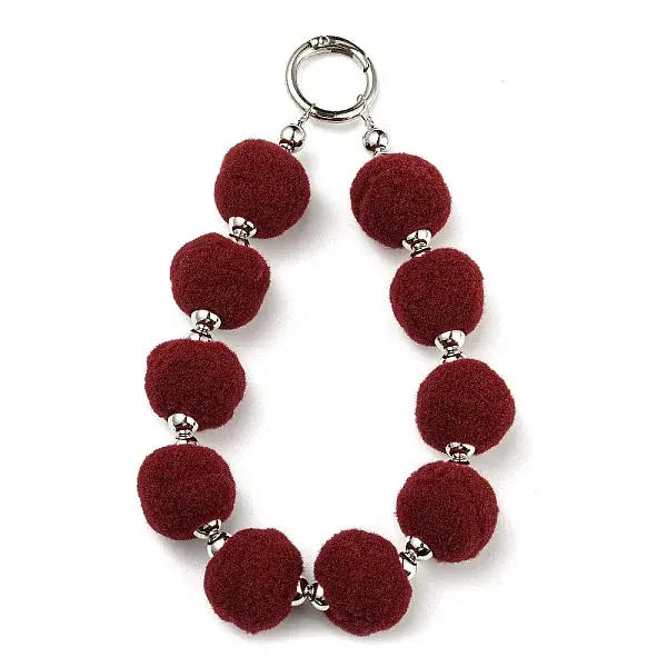 Phone Lanyard Universal Plush Ball Wrist Lanyard