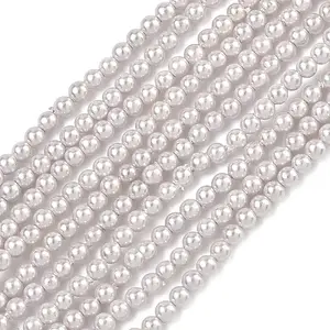 Electroplated Shell Pearl Beads Strands