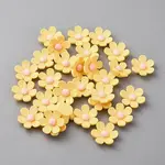 Opaque Resin Flower Cabochons