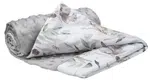Medi Partners Blanket 75x100 cotton + minky – deer in leaves + gray minky