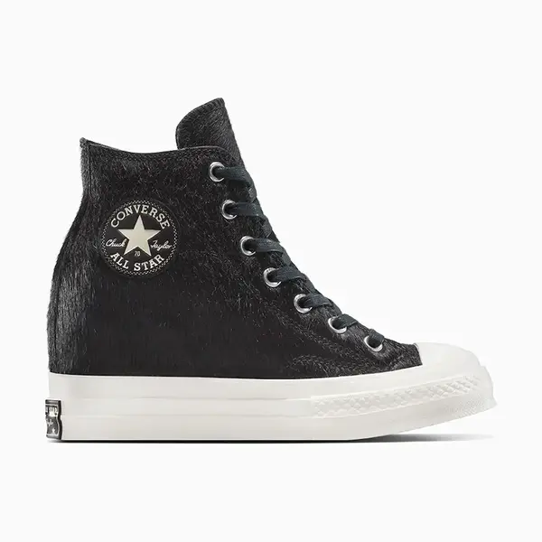 Kecky Converse Chuck 70 Pony Hair černá barva, A12561C