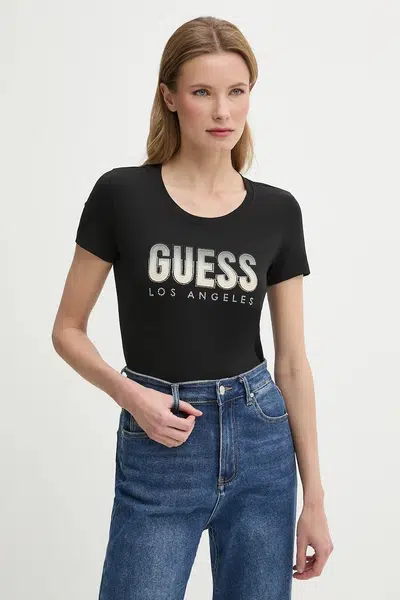 Tričko Guess DEGRADE černá barva, W5GI14 J1314