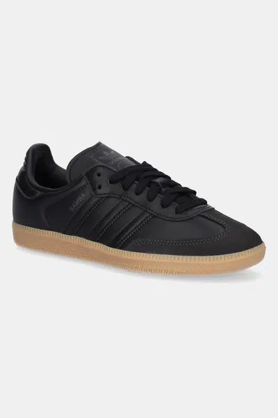 Kožené tenisky adidas Originals Samba OG černá barva, JS2762