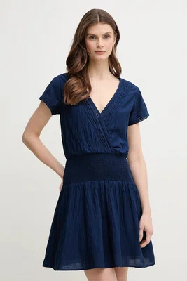 Šaty Pepe Jeans DEA tmavomodrá barva, mini, PL953686