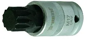 Triumf Hlavice zástrčná 1/2", XZN M17 x 60 mm, tvrzená