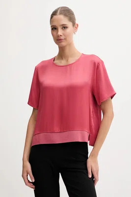 Halenka Sisley dámská, růžová barva, hladká, 52BZLQ093