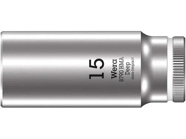 Wera 004512 Nástrčná hlavice Zyklop 1/4" 6hran 15 mm typ 8790 HMA - hluboká