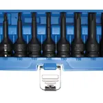 BGS technic Hlavice 1/2” zástrčné úderové TORX, velikosti T20-T70, sada 9 ks - BGS 5480