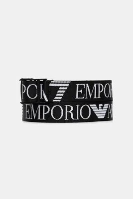Pásek EA7 Emporio Armani černá barva, AF14310.7X000089