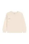 Mikina Pangaia BABY 365 MIDWEIGHT SWEATSHIRT béžová barva, hladká, 10000655
