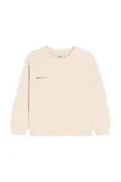 Mikina Pangaia BABY 365 MIDWEIGHT SWEATSHIRT béžová barva, hladká, 10000655
