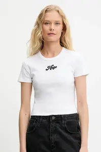 Bavlněné tričko HUGO Delanor_2