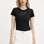 Tričko Armani Exchange dámské, černá barva, XW000599 AF10355