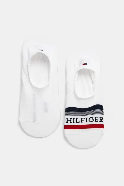 Ponožky Tommy Hilfiger 2-pack pánské, bílá barva, 701232938