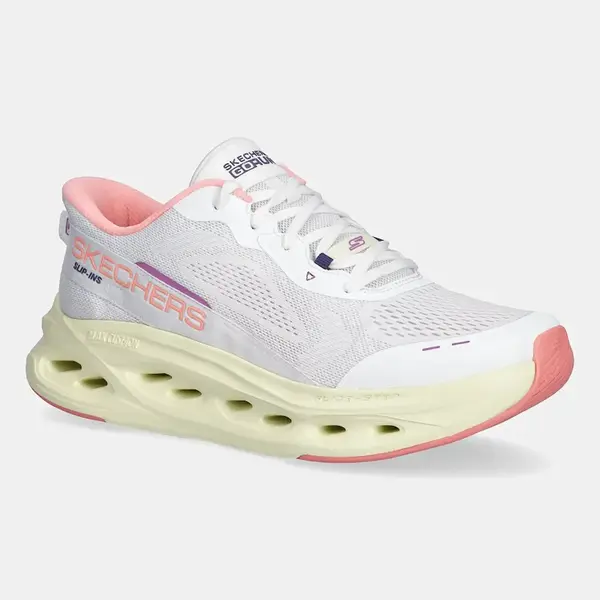 Běžecké boty Skechers MAX CUSHIONING GLIDE-STEP dámské, bílá barva, 129400