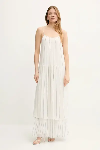 Šaty s příměsí hedvábí BOSS