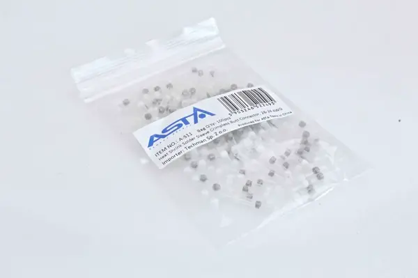 Smršťovací hadičky s cínem, 1.7 x 26 mm, 26-24 AWG, balení 100 ks - ASTA Velikost: 1.7x26 mm