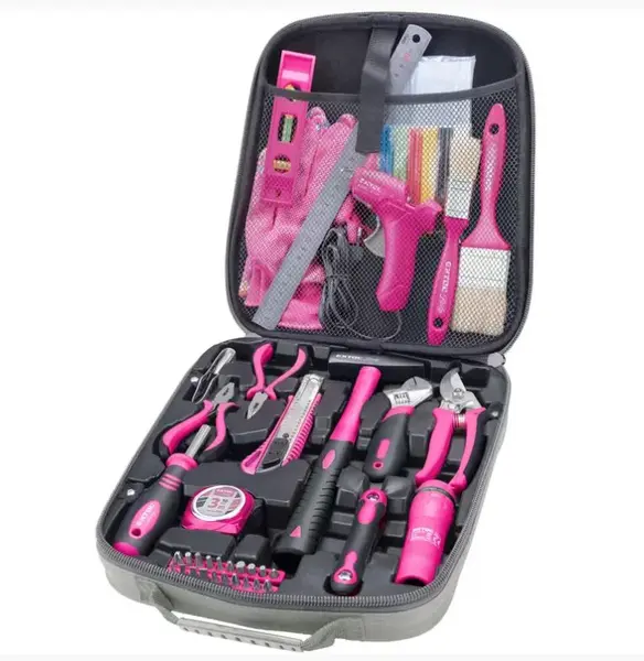 Lady sada nářadí, růžová, 68 kusů - EXTOL LADY