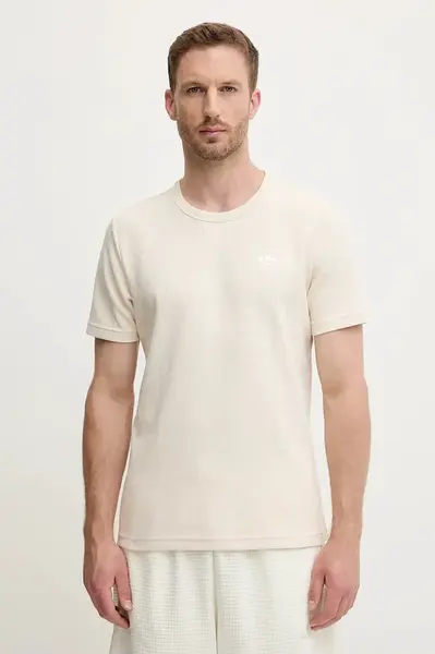 Tričko adidas Originals Essentials pánské, béžová barva, JW3514