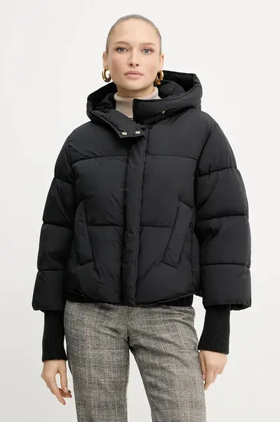 Bunda Silvian Heach GURUZETA černá barva, zimní, GPA25388PI