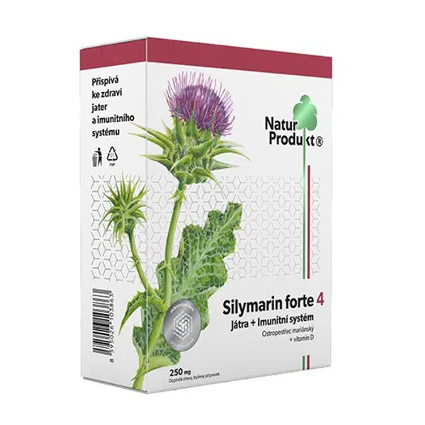 NATURPRODUKT Silymarin forte 4 játra+imunitní systém 40 tablet