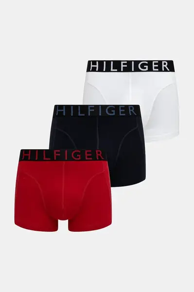 Boxerky Tommy Hilfiger 3-pack pánské, černá barva, UM0UM03464