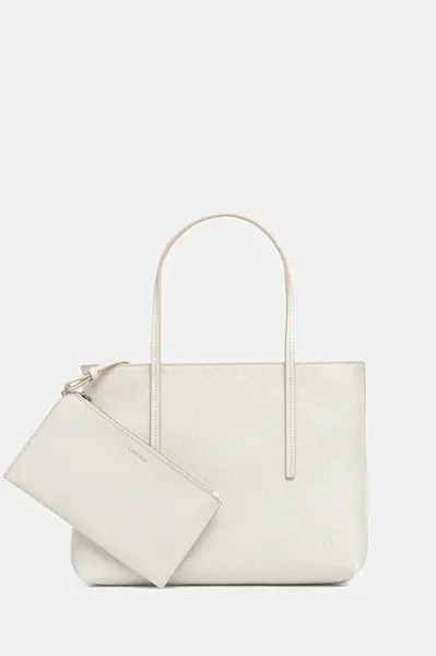 Kabelka Calvin Klein béžová barva, LV04F3267G