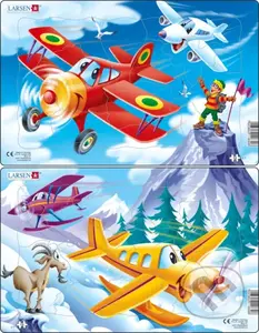 Lietadlá - Midi U7 (set 2 puzzle) - puzzle z kategorie Naučné puzzle