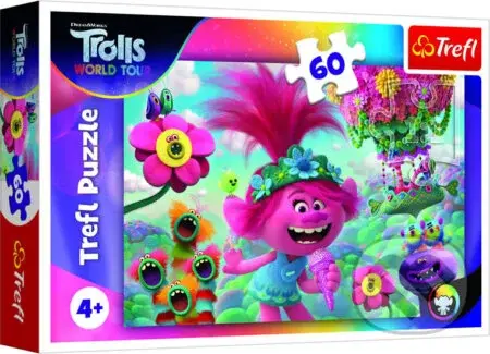 Trollové: Světové turné - puzzle z kategorie 15 - 60 dílků