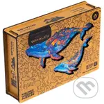 Veľryby S (Unidragon drevené puzzle) - puzzle z kategorie Zvířata
