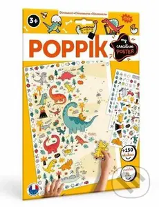 Kreativní samolepková sada Dinosauři - Lea Fabre