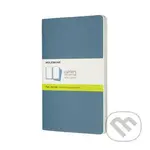 Moleskine – sada 3 stredných čistých zápisníkov Cahiers – modrá