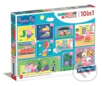 Prasátko Peppa 10v1 - puzzle z kategorie 60 - 300 dílků