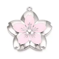 Spray Painted Alloy Big Pendants