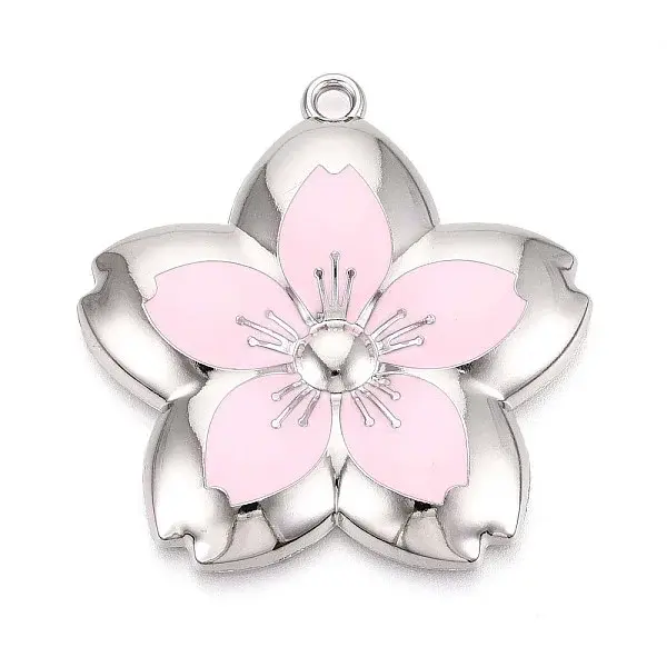 Spray Painted Alloy Big Pendants