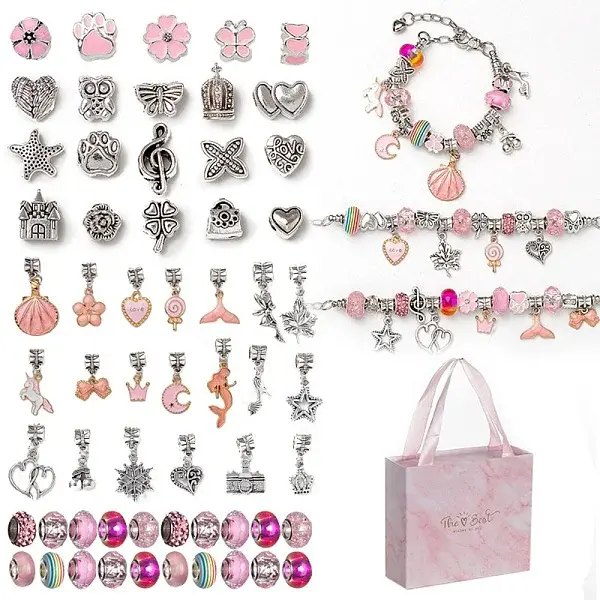 DIY Alloy European Bracelets Making Kits