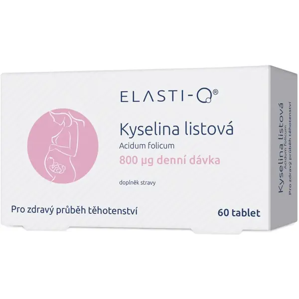 Elasti-Q Kyselina listová 800 μg tablety s kyselinou listovou 60 tbl