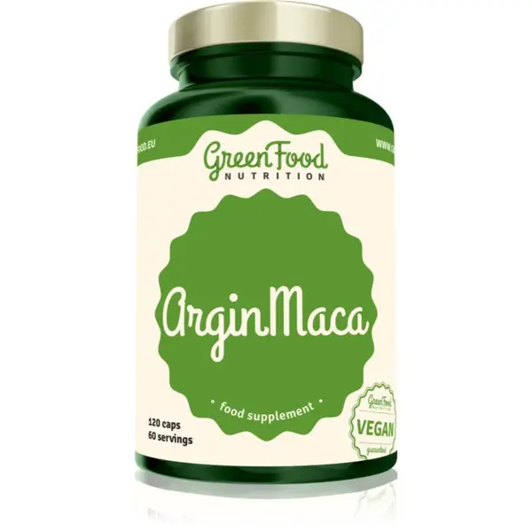GreenFood Nutrition ArginMaca kapsle z bylin 120 cps