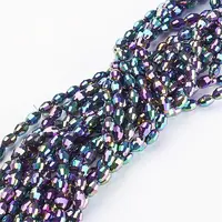 Electroplate Glass Beads Strands