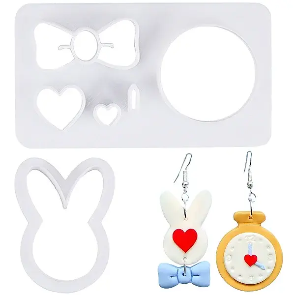 2Pcs 2 Style Plastic Clay Cutters