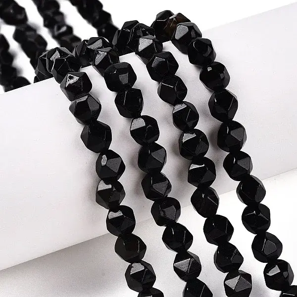 Natural Obsidian Beads Strands