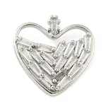 Rack Plating Brass Micro Pave Cubic Zirconia Pendants