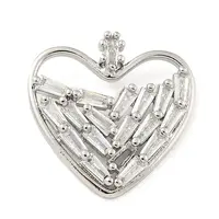 Rack Plating Brass Micro Pave Cubic Zirconia Pendants