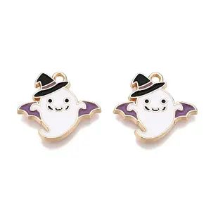 Halloween Theme Rack Plating Alloy Enamel Pendants